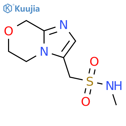 8H-Imidazo[2,1-c][1,4]oxazine-3-methanesulfonamide, 5,6-dihydro-N-methyl- structure