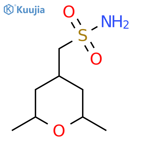(2,6-dimethyloxan-4-yl)methanesulfonamide structure