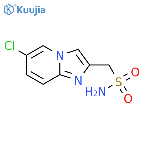 {6-chloroimidazo1,2-apyridin-2-yl}methanesulfonamide structure