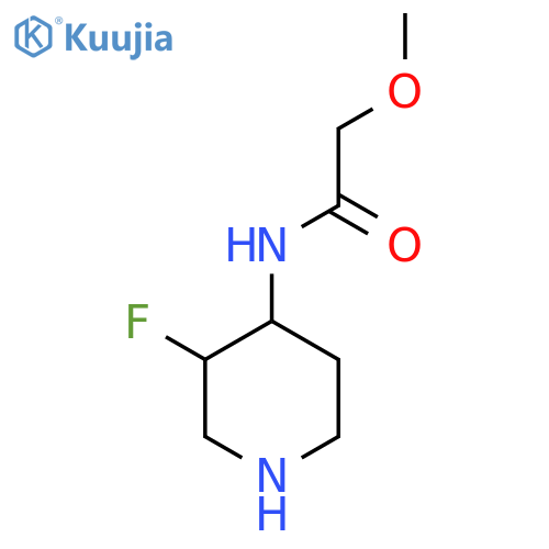N-(3-fluoropiperidin-4-yl)-2-methoxyacetamide structure