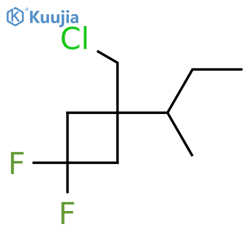 1-Butan-2-yl-1-(chloromethyl)-3,3-difluorocyclobutane structure