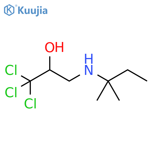 2-Propanol, 1,1,1-trichloro-3-[(1,1-dimethylpropyl)amino]- structure