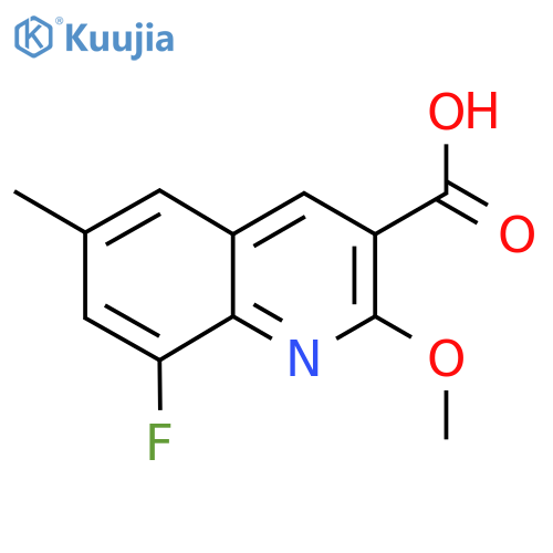 8-Fluoro-2-methoxy-6-methylquinoline-3-carboxylic acid structure