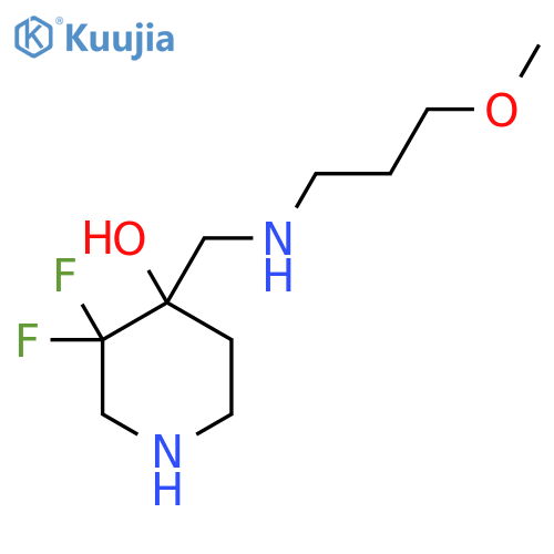 4-Piperidinol, 3,3-difluoro-4-[[(3-methoxypropyl)amino]methyl]- structure