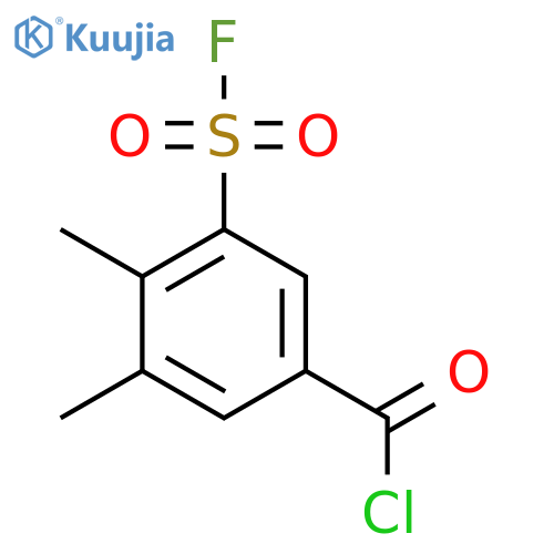 3-(Fluorosulfonyl)-4,5-dimethylbenzoyl chloride structure