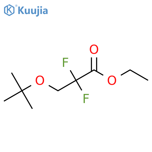 Ethyl 3-(tert-butoxy)-2,2-difluoropropanoate structure
