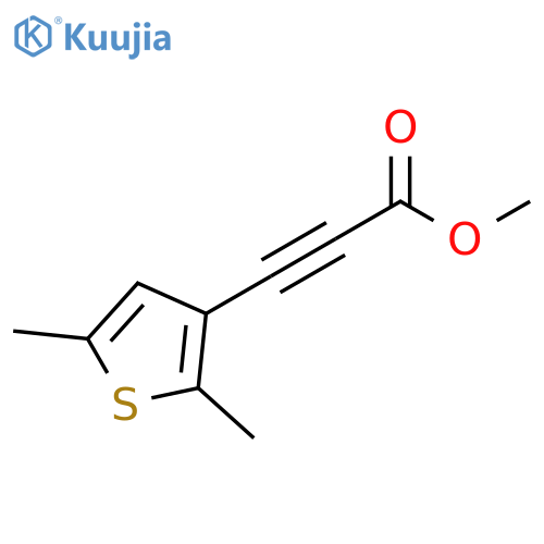 2-Propynoic acid, 3-(2,5-dimethyl-3-thienyl)-, methyl ester structure