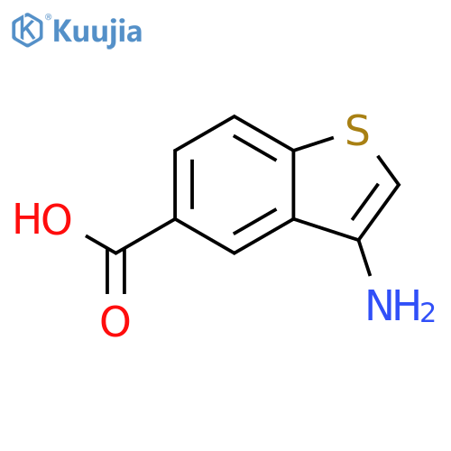 Benzo[b]thiophene-5-carboxylic acid, 3-amino- structure