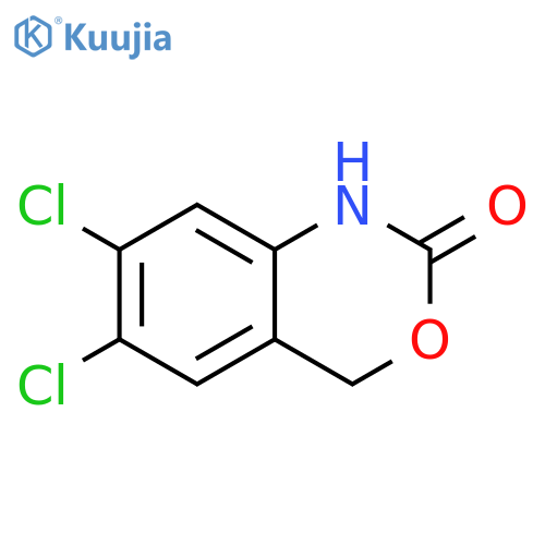 2H-3,1-Benzoxazin-2-one, 6,7-dichloro-1,4-dihydro- structure