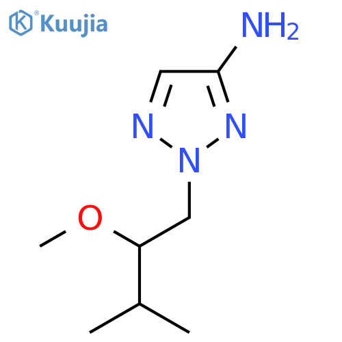 2-(2-methoxy-3-methylbutyl)-2H-1,2,3-triazol-4-amine structure