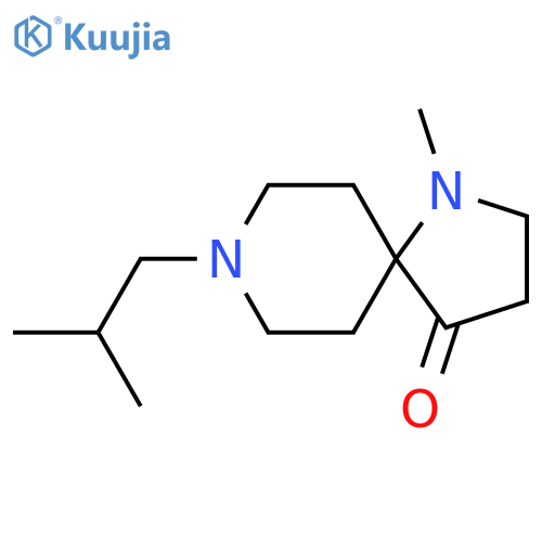 1,8-Diazaspiro[4.5]decan-4-one, 1-methyl-8-(2-methylpropyl)- structure
