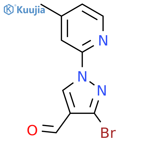 3-bromo-1-(4-methylpyridin-2-yl)-1H-pyrazole-4-carbaldehyde structure
