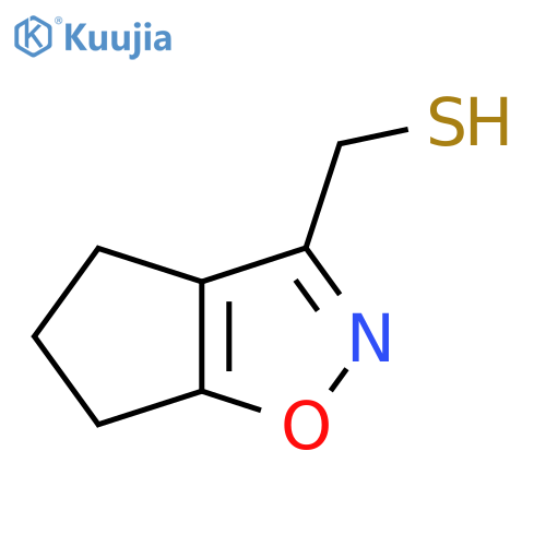 {4H,5H,6H-cyclopentad1,2oxazol-3-yl}methanethiol structure
