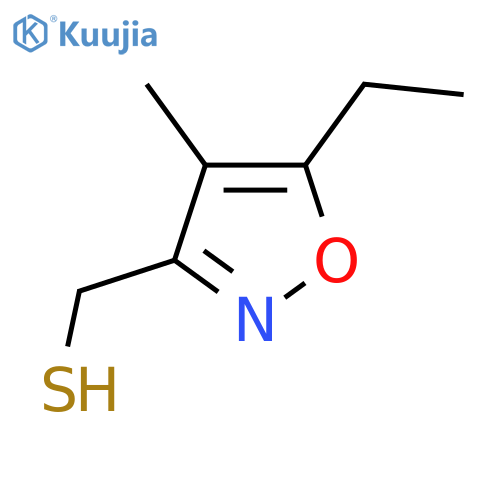 (5-ethyl-4-methyl-1,2-oxazol-3-yl)methanethiol structure