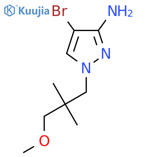 4-bromo-1-(3-methoxy-2,2-dimethylpropyl)-1H-pyrazol-3-amine structure