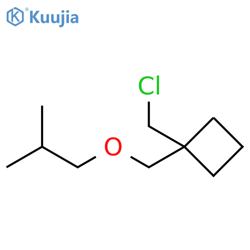 Cyclobutane, 1-(chloromethyl)-1-[(2-methylpropoxy)methyl]- structure