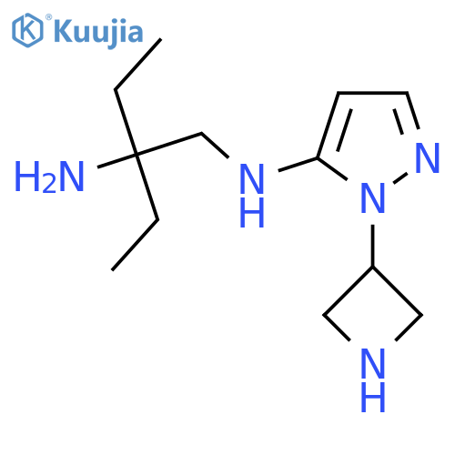 N-(2-amino-2-ethylbutyl)-1-(azetidin-3-yl)-1H-pyrazol-5-amine structure