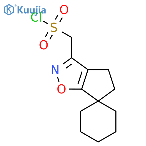 {4',5'-dihydrospirocyclohexane-1,6'-cyclopentad1,2oxazole-3'-yl}methanesulfonyl chloride structure
