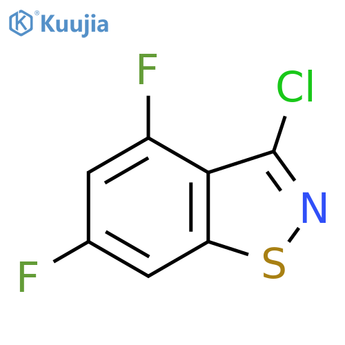 3-chloro-4,6-difluoro-1,2-benzothiazole structure