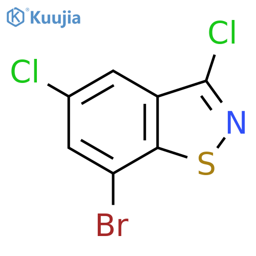 7-Bromo-3,5-dichloro-1,2-benzothiazole structure
