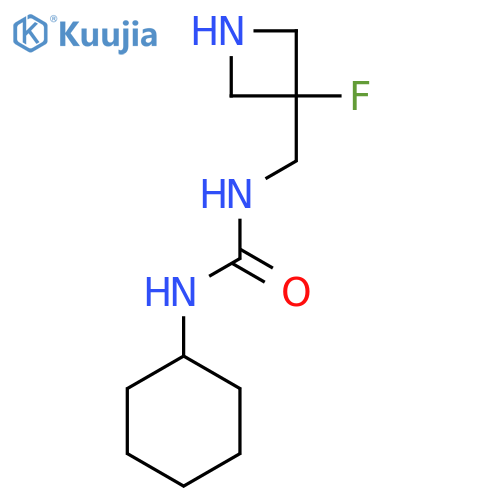 1-cyclohexyl-3-(3-fluoroazetidin-3-yl)methylurea structure