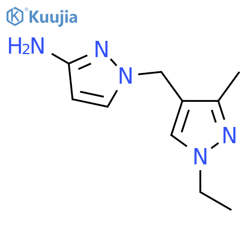 1-(1-ethyl-3-methyl-1H-pyrazol-4-yl)methyl-1H-pyrazol-3-amine structure