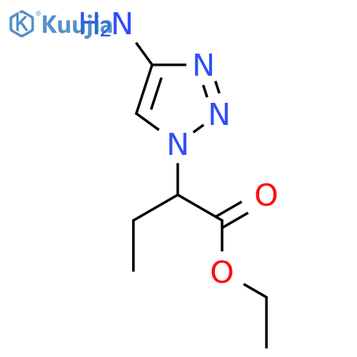 ethyl 2-(4-amino-1H-1,2,3-triazol-1-yl)butanoate structure