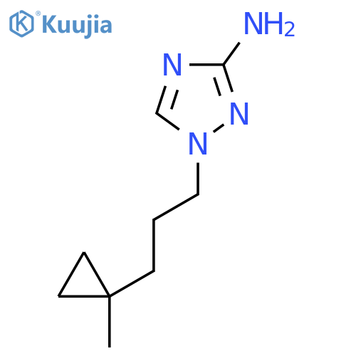 1-3-(1-methylcyclopropyl)propyl-1H-1,2,4-triazol-3-amine structure