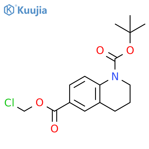 1,6(2H)-Quinolinedicarboxylic acid, 3,4-dihydro-, 6-(chloromethyl) 1-(1,1-dimethylethyl) ester structure