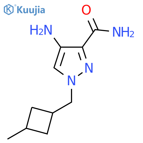 4-amino-1-(3-methylcyclobutyl)methyl-1H-pyrazole-3-carboxamide structure