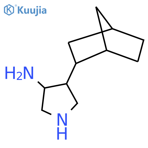 4-{Bicyclo[2.2.1]heptan-2-yl}pyrrolidin-3-amine structure