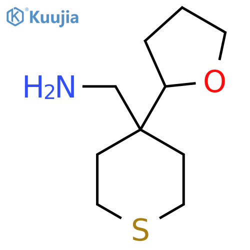4-(oxolan-2-yl)thian-4-ylmethanamine structure