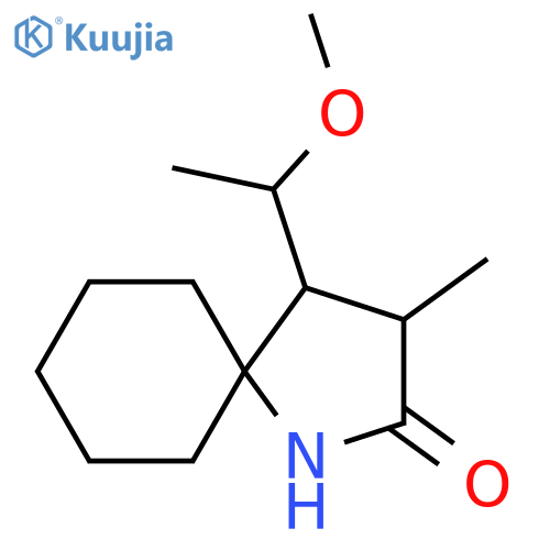 4-(1-Methoxyethyl)-3-methyl-1-azaspiro[4.5]decan-2-one structure