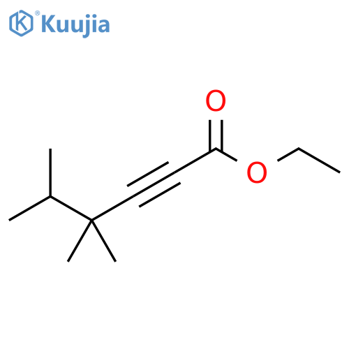 2-Hexynoic acid, 4,4,5-trimethyl-, ethyl ester structure