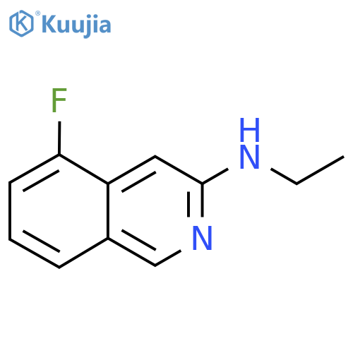 N-ethyl-5-fluoroisoquinolin-3-amine structure