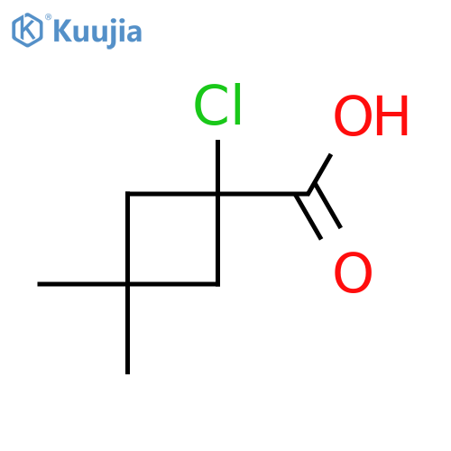 1-chloro-3,3-dimethylcyclobutane-1-carboxylic acid structure