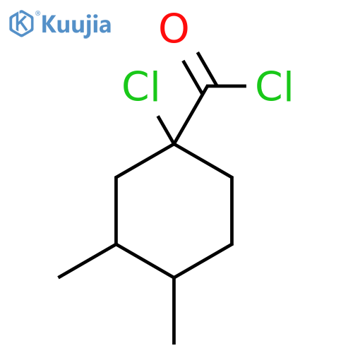 1-chloro-3,4-dimethylcyclohexane-1-carbonyl chloride structure