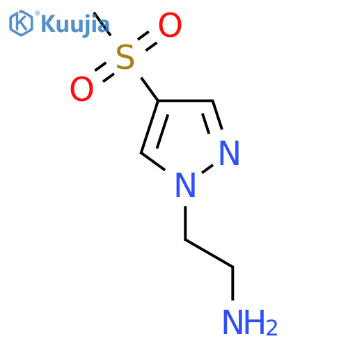2-(4-methanesulfonyl-1H-pyrazol-1-yl)ethan-1-amine structure