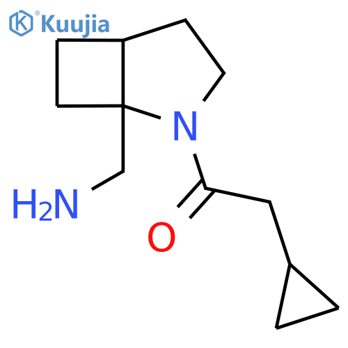 1-[1-(Aminomethyl)-2-azabicyclo[3.2.0]heptan-2-yl]-2-cyclopropylethan-1-one structure