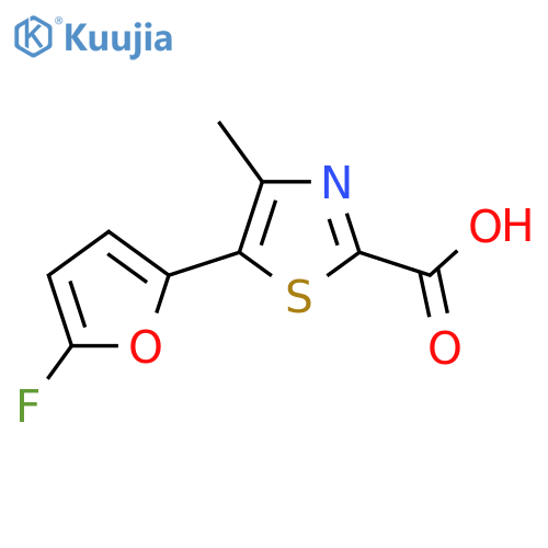 5-(5-Fluorofuran-2-yl)-4-methyl-1,3-thiazole-2-carboxylic acid structure