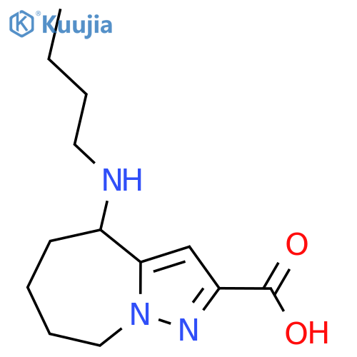 4-(butylamino)-4H,5H,6H,7H,8H-pyrazolo1,5-aazepine-2-carboxylic acid structure