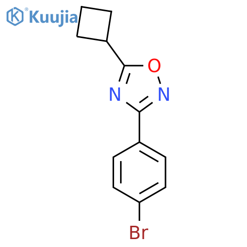 3-(4-Bromophenyl)-5-cyclobutyl-1,2,4-oxadiazole structure