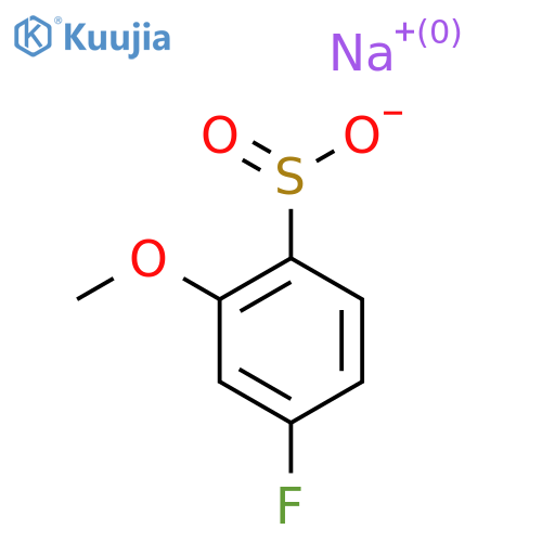Sodium 4-fluoro-2-methoxybenzene-1-sulfinate structure