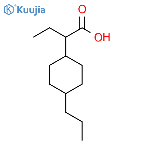 Cyclohexaneacetic acid, α-ethyl-4-propyl- structure