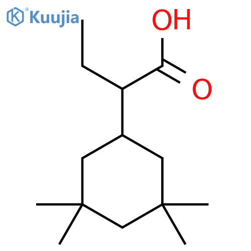 2-(3,3,5,5-Tetramethylcyclohexyl)butanoic acid structure