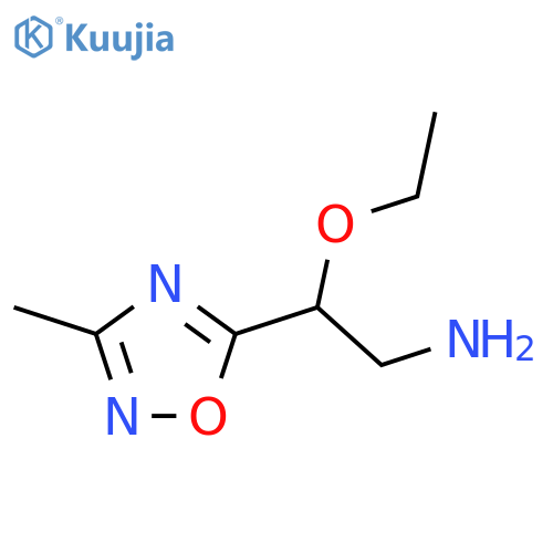 2-ethoxy-2-(3-methyl-1,2,4-oxadiazol-5-yl)ethan-1-amine structure