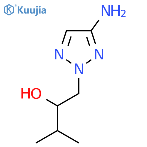 1-(4-amino-2H-1,2,3-triazol-2-yl)-3-methylbutan-2-ol structure