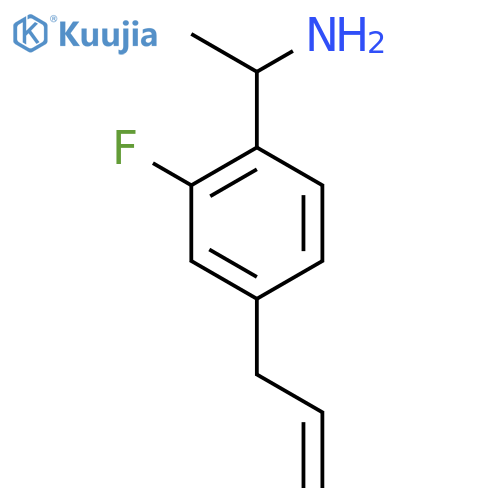 1-(2-Fluoro-4-prop-2-enylphenyl)ethanamine structure