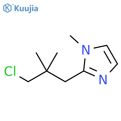 1H-Imidazole, 2-(3-chloro-2,2-dimethylpropyl)-1-methyl- structure
