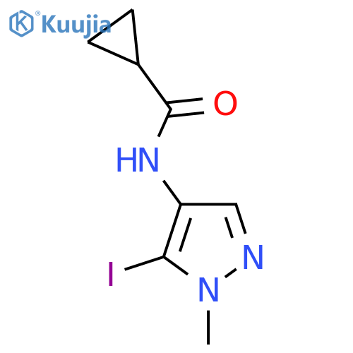 N-(5-iodo-1-methyl-1H-pyrazol-4-yl)cyclopropanecarboxamide structure